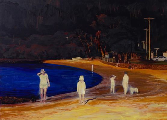 Indigo Sea by Hao Zecheng contemporary artwork Painting