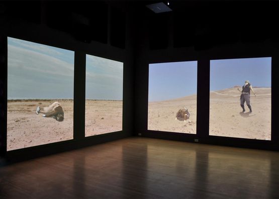 In Some Country Under a Sun and Some Clouds by Aziz  Cucher contemporary artwork Moving Image