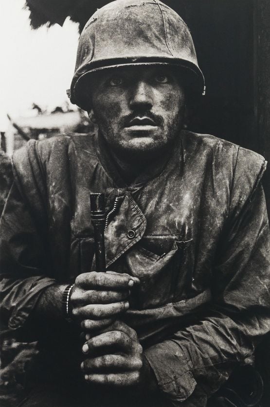 Shell shocked US Marine Hue by Don Mccullin contemporary artwork Photography