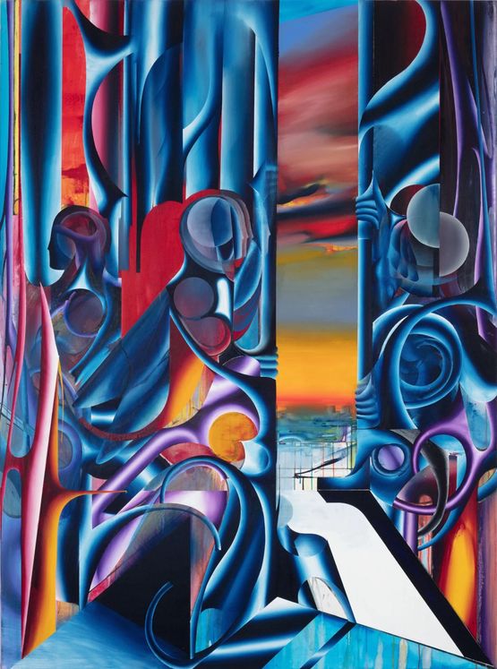Schleuse by Sebastian Gogel contemporary artwork Painting