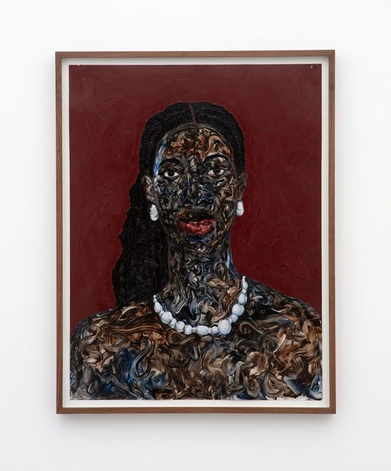 Pearl Set by Amoako Boafo contemporary artwork Works on Paper