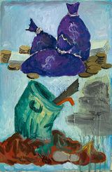 Manilascape 1 by Manuel Ocampo contemporary artwork painting works on paper