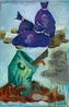 Manilascape 1 by Manuel Ocampo contemporary artwork Painting