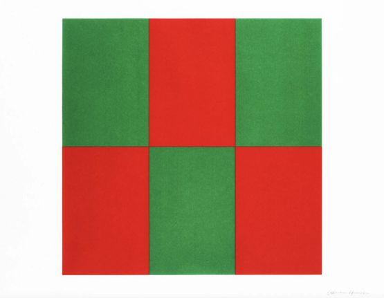 Verde y Rojo Green  Red by Carmen Herrera contemporary artwork Works on Paper