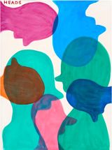 Untitled Heads by David Shrigley contemporary artwork painting