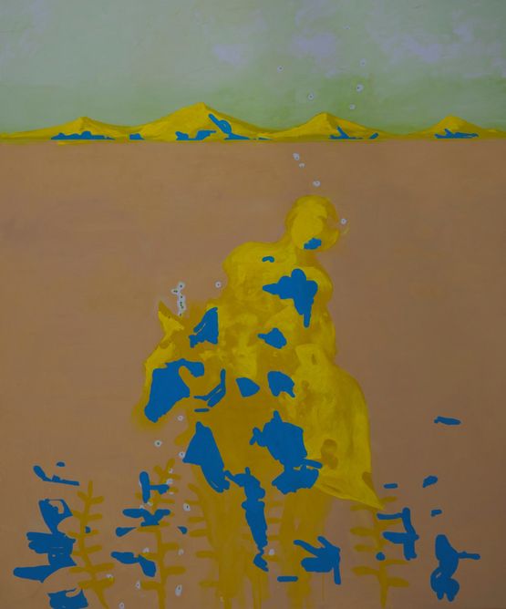 des chromosomes dans latmosphere by Rebekka Steiger contemporary artwork Painting