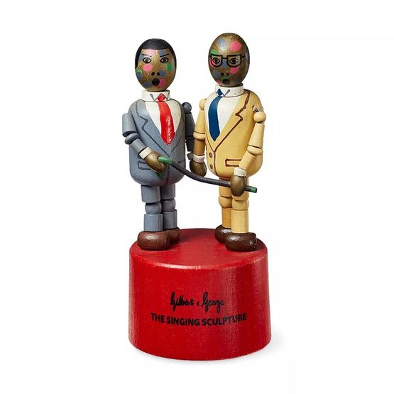 Singing Sculpture by Gilbert  George contemporary artwork Sculpture