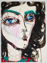 must get this right by Del Kathryn Barton contemporary artwork mixed media