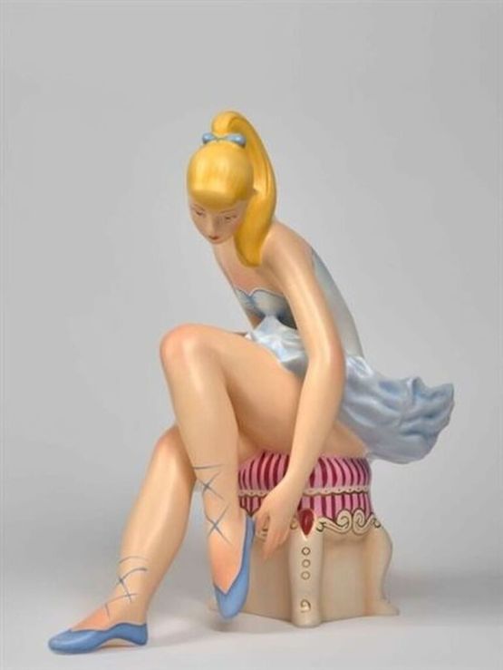 Seated Ballerina by Jeff Koons contemporary artwork Sculpture