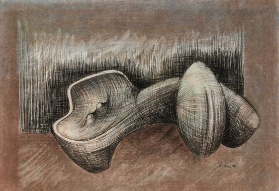 Studies for Sculpture Reclining Female Form by Sydney Kumalo contemporary artwork Works on Paper