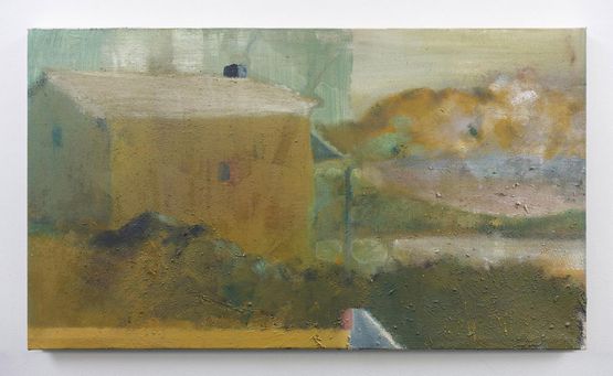 By Water by Merlin James contemporary artwork Painting