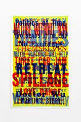 Minutemen tracklisting by Jeremy Deller contemporary artwork print works on paper