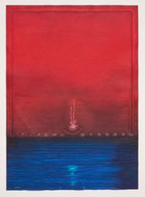 Vidya IV by Sohan Qadri contemporary artwork works on paper