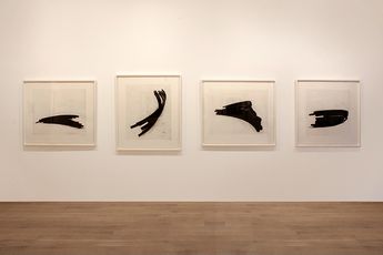 Contemporary art exhibition Richard Lewer Bernar Venet Pablo Picasso and Max Gimblett Happy Medium at Gow Langsford Gallery Auckland City New Zealand