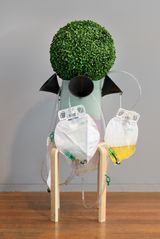 Allied on-ramp public liquid Nitrogen making machine urinal for men by Dale Frank contemporary artwork sculpture