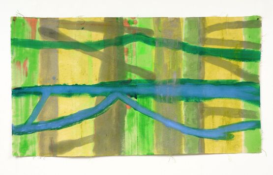 Commune gold by Anoushka Akel contemporary artwork Painting