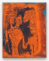 Keine Party fur den Doppelkopf by Ali Altn contemporary artwork painting textile