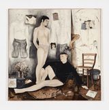 Time together far apart Jonas and Willem by Brett Charles Seiler contemporary artwork painting