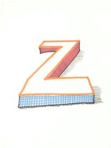 Z from Hockneys Alphabet by David Hockney contemporary artwork print