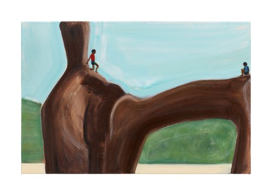 Sculpture Park Two Boys by Matthew Krishanu contemporary artwork Painting