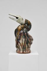 Singing Bird in Autumn by Karin Gulbran contemporary artwork sculpture