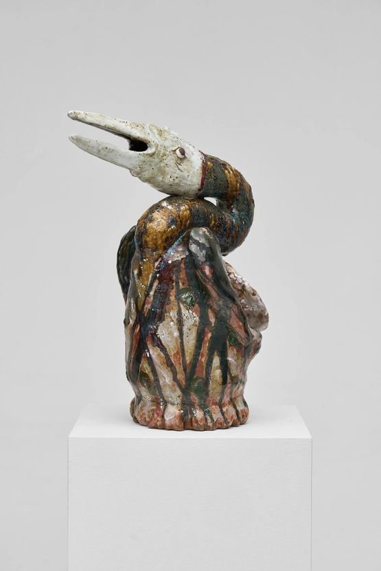 Singing Bird in Autumn by Karin Gulbran contemporary artwork Sculpture