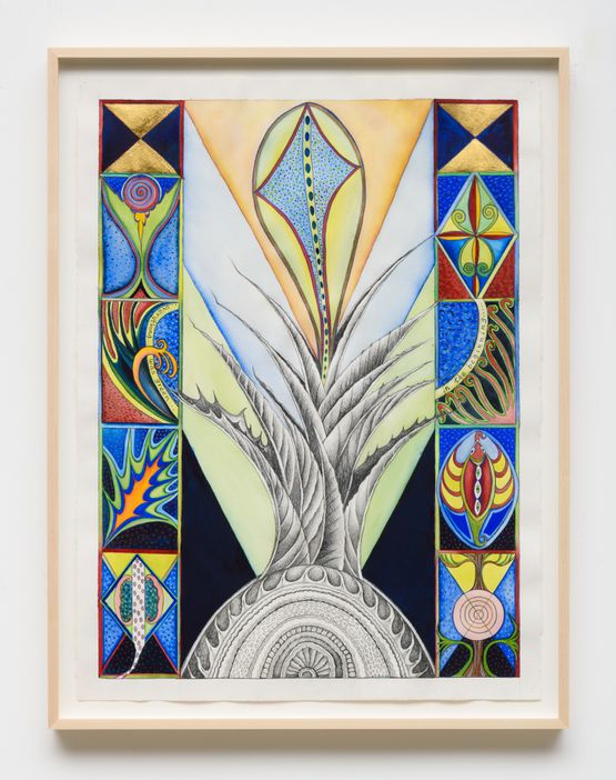 In The Beginning Everything Was Green by Faith Wilding contemporary artwork Works on Paper