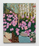 Purple Pink Ladies by Hilary Pecis contemporary artwork painting