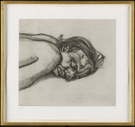 Man Resting State II by Lucian Freud contemporary artwork Print