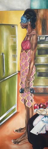 Phone Call by Ekene Emeka-Maduka contemporary artwork painting works on paper