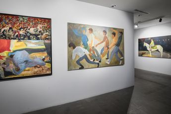 Contemporary art exhibition Aung Ko Here and There at A2Z Art Gallery Paris France