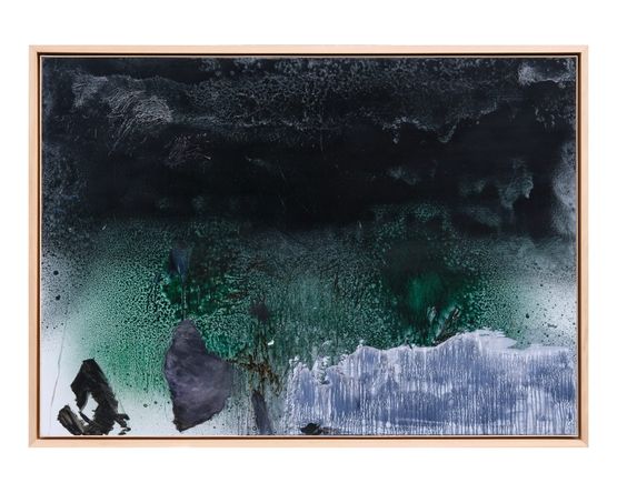 Sayap Malam Hamparan Jiwa The Night Wings of the Souls Expanse by Ibrahim contemporary artwork Painting