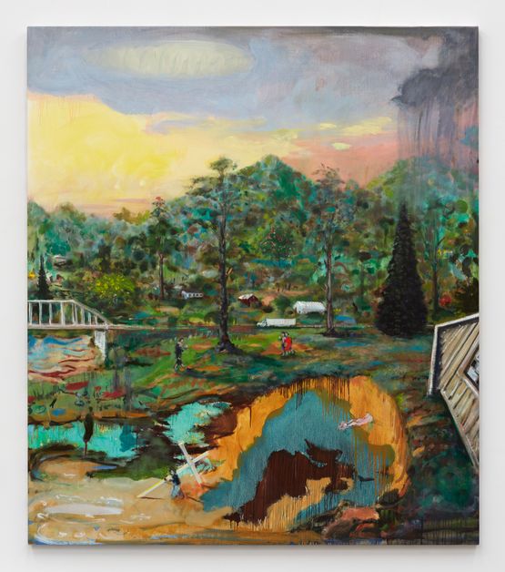 Mudslide by Verne Dawson contemporary artwork Painting