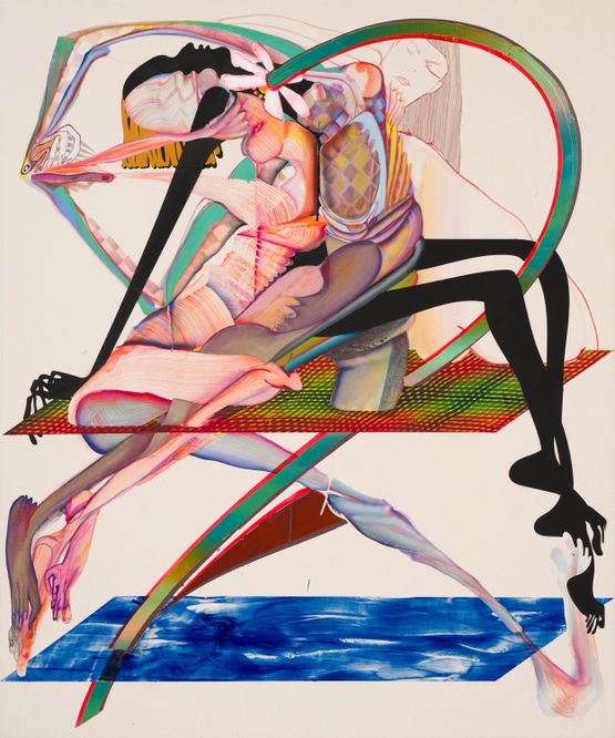 Lay All Yer Love on Me by Christina Quarles contemporary artwork Painting