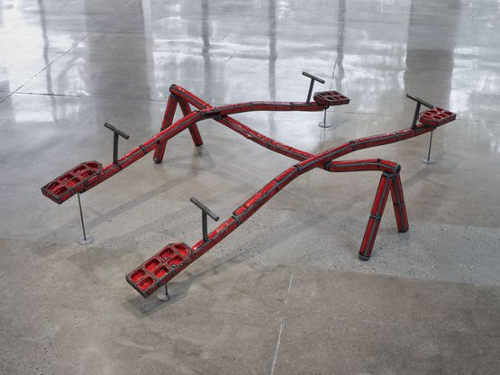 See Saw by Angel Otero contemporary artwork Sculpture