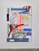 Pompidou Pulse by Gerard  Kelly contemporary artwork mixed media painting print