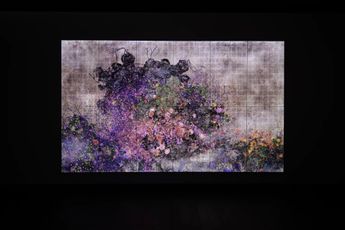 Contemporary art exhibition teamLab Massless Suns at Pace Gallery Seoul South Korea