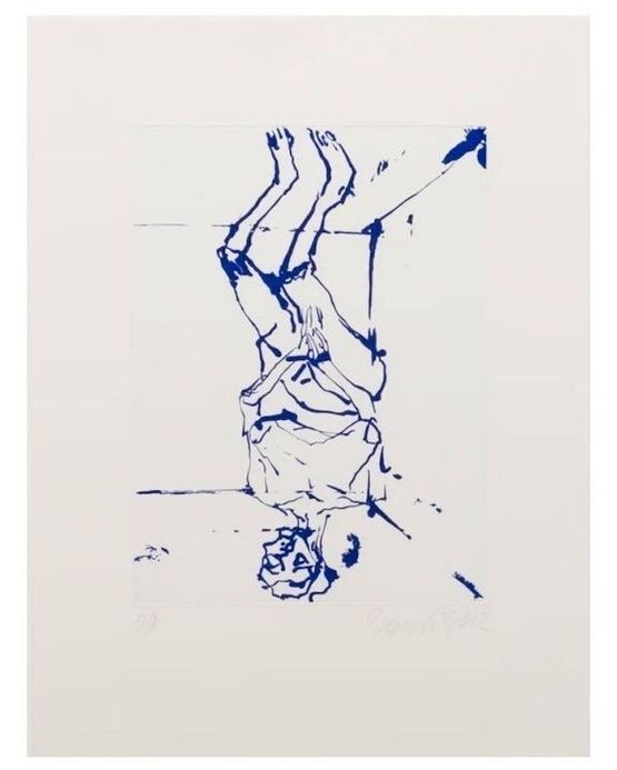 Serpentine Blue by Georg Baselitz contemporary artwork Print