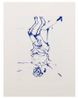 Serpentine Blue by Georg Baselitz contemporary artwork Print