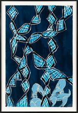 Djirikitj and Fire by Dhambit Mununggurr contemporary artwork works on paper
