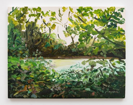 Study for Hollow Pond Algae 5 by Hannah Brown contemporary artwork Painting