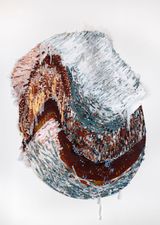 Nesting Ground Series No. 4 by Kenny Nguyen contemporary artwork mixed media painting textile