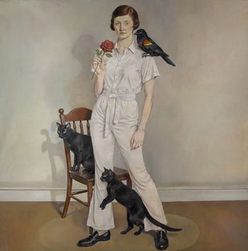 Rose and Black Wing by Von Wolfe contemporary artwork painting