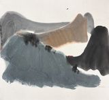 Abstract Landscape S62-41 by Lui Shou-Kwan contemporary artwork painting works on paper