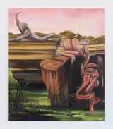 On the same rock by Monika Karandi contemporary artwork painting works on paper
