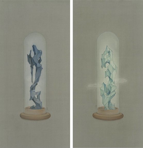The Whisper of Stones by Zhang Xiaoli contemporary artwork Painting