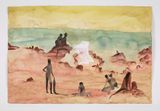 Piscean dream by Chioma Ebinama contemporary artwork drawing painting works on paper