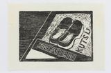 Shoes threshold by Robin White contemporary artwork works on paper