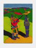 Gegelagege Greeting word for Intombi in IsiZulu by Sibusiso Duma contemporary artwork Painting