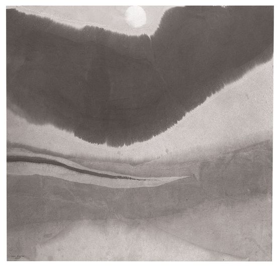 Moonlight  Au Clair de la Lune  by Gao Xingjian contemporary artwork Works on Paper